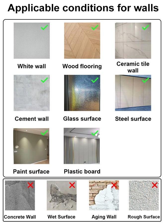 NOAEOU Peel and Stick Wallpaper Sticky Wallpaper Waterpoof Self Adhesive Decorative Contact Paper Vinyl Roll for Wall Kitchen Wallpaper for Bedroom, 40CM x 10M (Grayish Blue) - Image 3