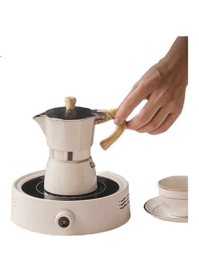 Cliton Moka Pot, Home Single-Valve Pour-Over Coffee Maker, European Octagonal Outdoor Camping Italian Espresso Machine, Espresso Drip Filter Pot - Image 3