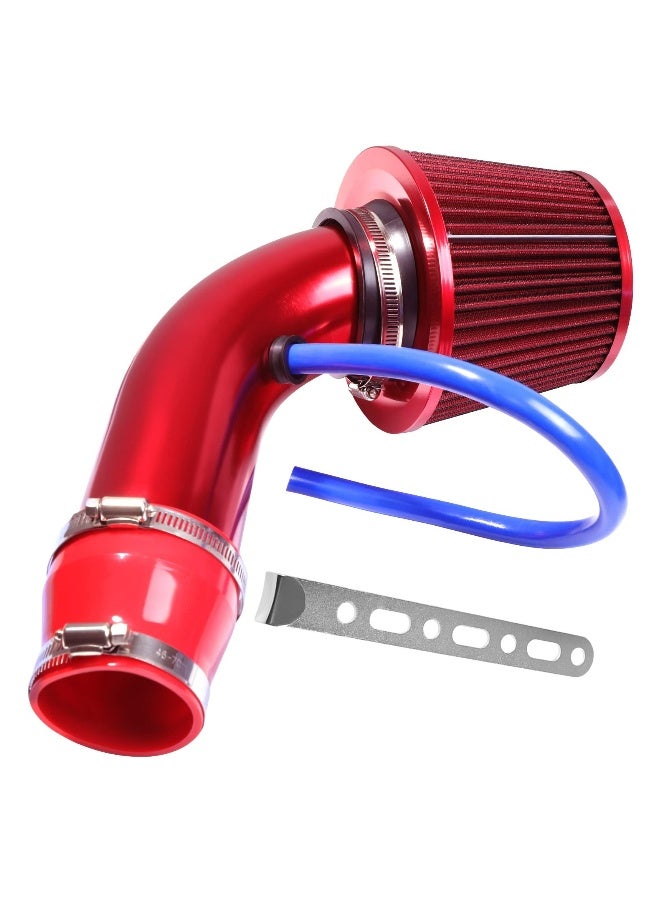 Topleo 76mm Universal Car Air Intake Kit High Flow Cold Air Intake Induction Pipe Hose Kit with Modification Air Filter Compatiable with 76mm or 64mm Air Intake Hose - Image 1