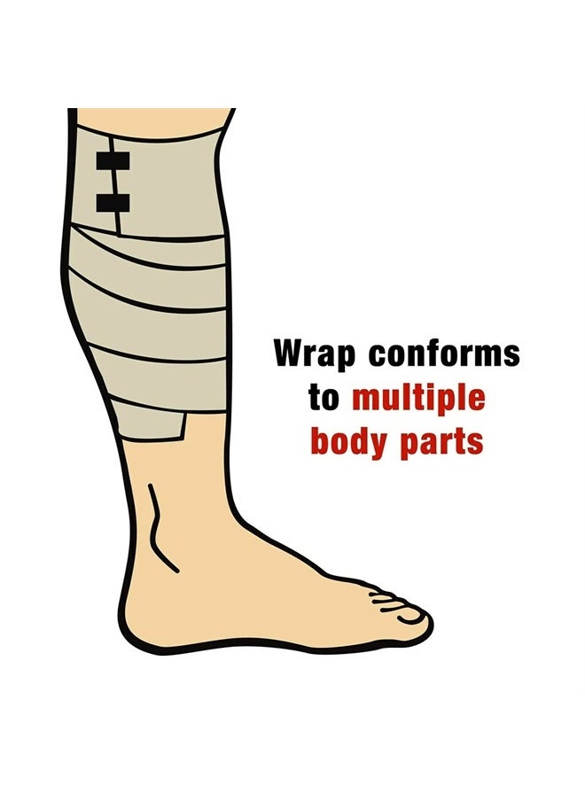 ACE - 3 Inch Elastic Bandage with with Clips, Beige, Great for Elbow, Ankle, Knee and More, 1 Count - Image 1