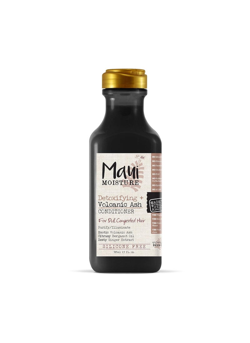 MAUI MOISTURE Maui Moisture Moisture Detoxifying  Volcanic Ash Conditioner  black  13 Fl Oz 