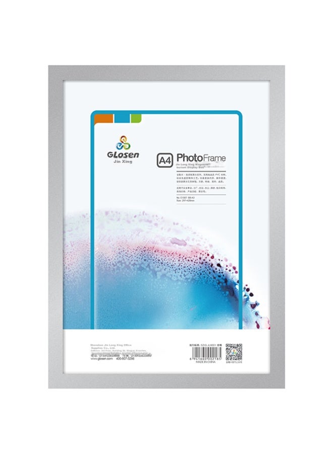 Jin Longxing Jinlongxing Business License Frame A4, Magnetic Display Sticker, Business License Copy Protective Cover Bulletin Board Sticker, 9329, Silver - Image 3