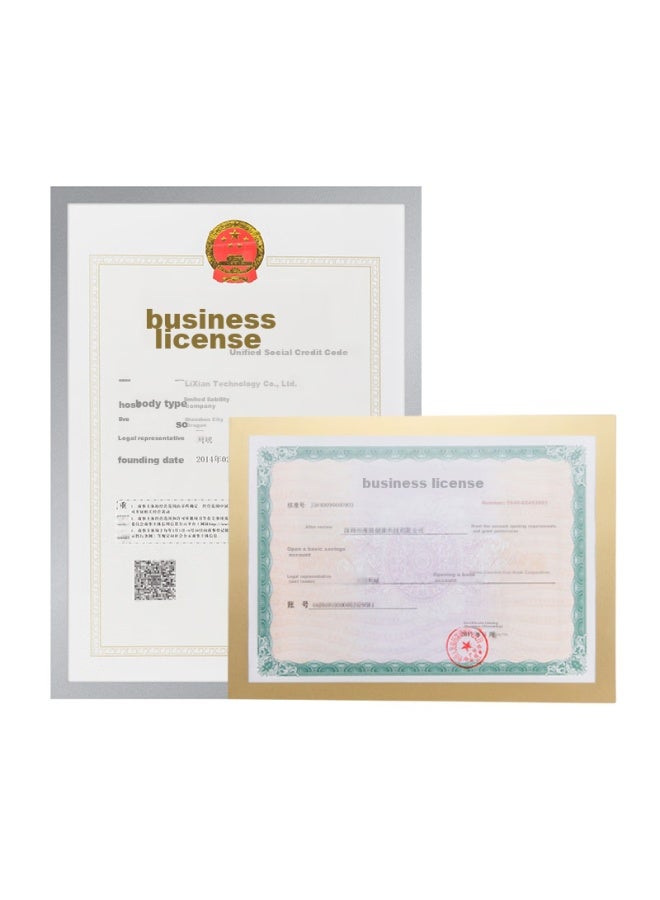 Jin Longxing Jinlongxing Business License Frame A4, Magnetic Display Sticker, Business License Copy Protective Cover Bulletin Board Sticker, 9329, Silver - Image 5