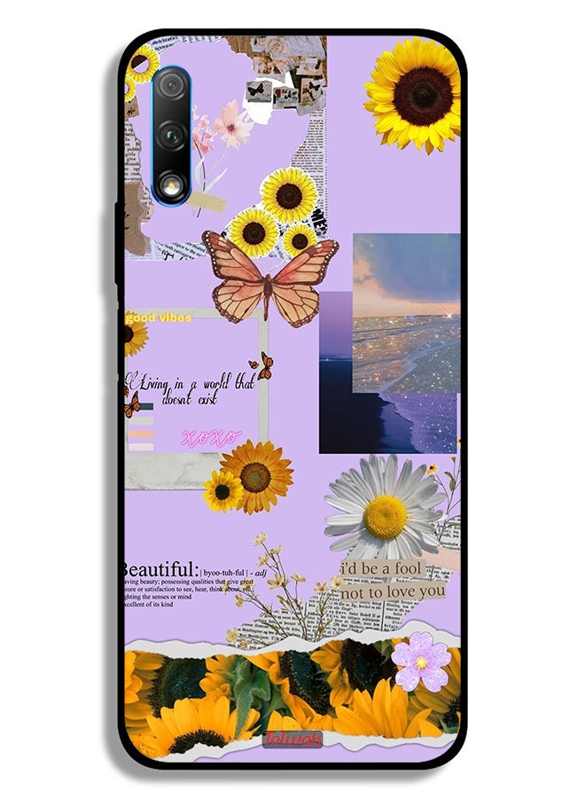 Tolwak Honor 9X (China) Protective Case Cover Beautiful Sunflower Stickers - Image 2