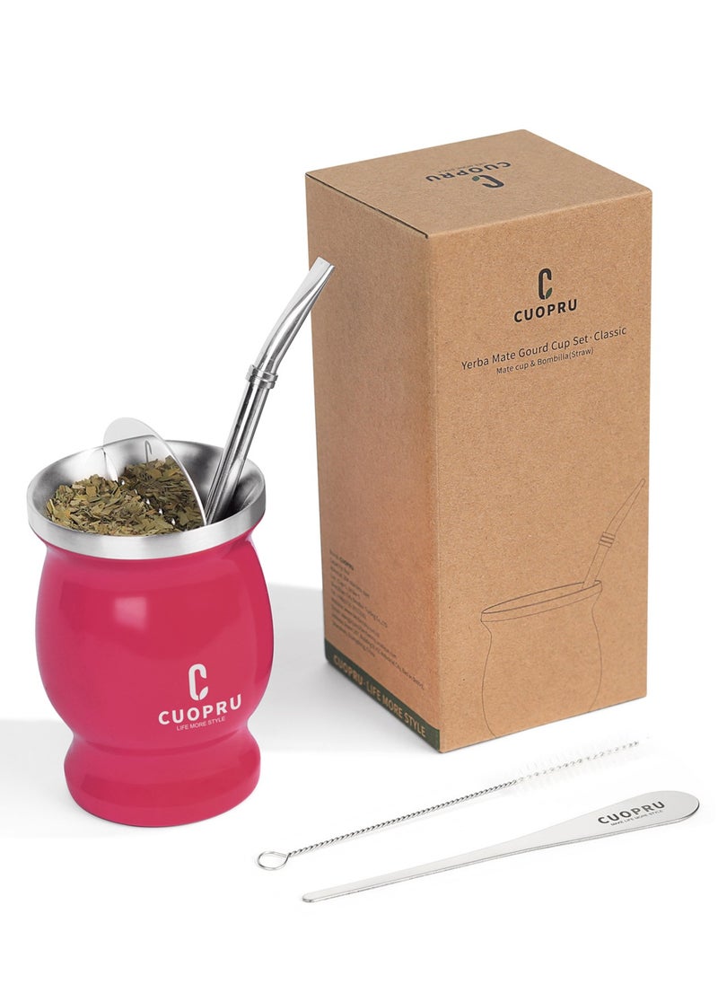 Yerba Mate Cup Set 8 oz Argentinian Style with Bombilla Straw and Tea Strainer - pzsku/Z783B70CF557924FDD991Z/45/_/1715155856/a27c5a0d-a3b8-47c9-8de9-bb3e718ace69