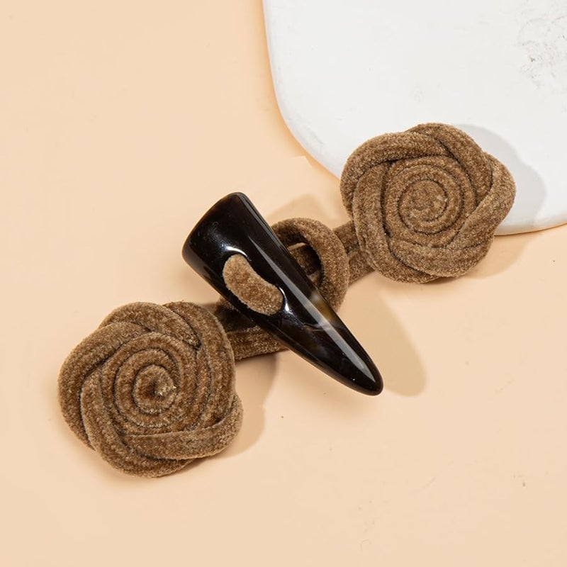 White Resin Horn Toggle Buttons 3Pcs Handmade Sewing Buttons for Coats Sweaters Cosplay - Image 3