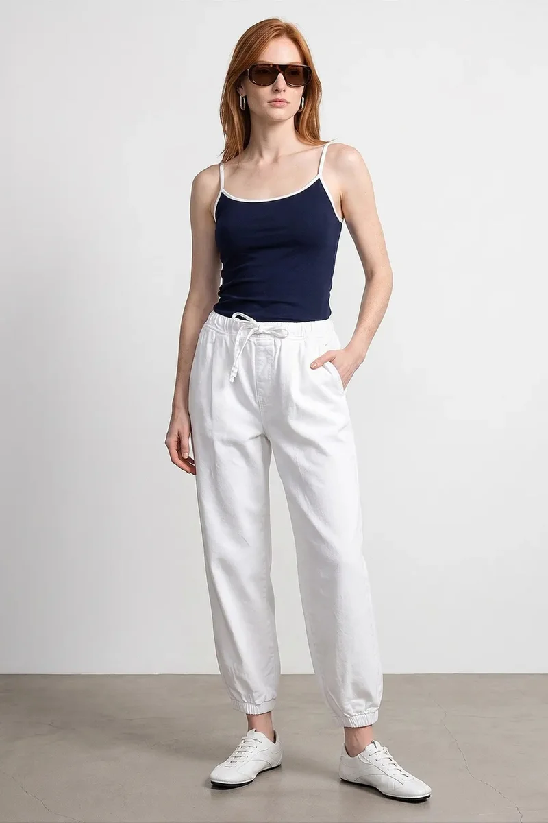 DILVIN Cotton Poplin Jogger Pants
