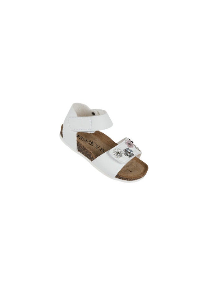 BiOCHIC - Biochic Girls Backstrap Sandal 012-434 807FMT-White - Image 1