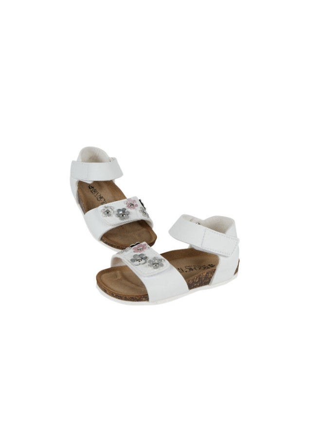 BiOCHIC - Biochic Girls Backstrap Sandal 012-434 807FMT-White - Image 1