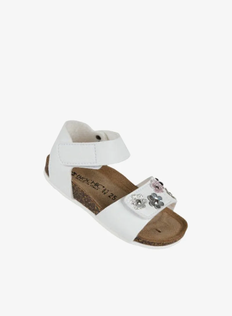 BiOCHIC Biochic Girls Backstrap Sandal 012-434 807FMT-White