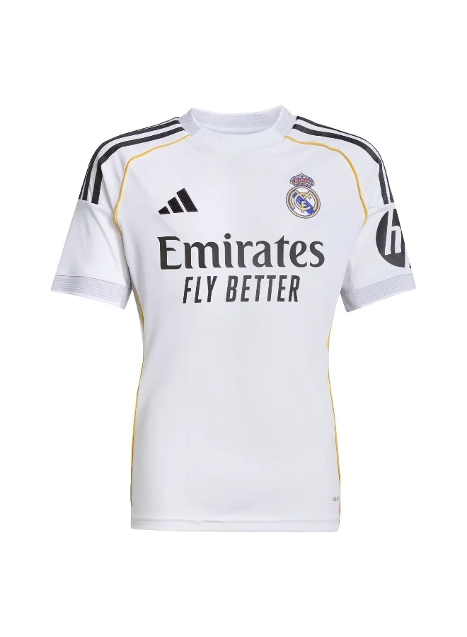 Adidas Adidas Real H Jsy Y White Jersey (Short Sleeve) Jerseys For Kids
