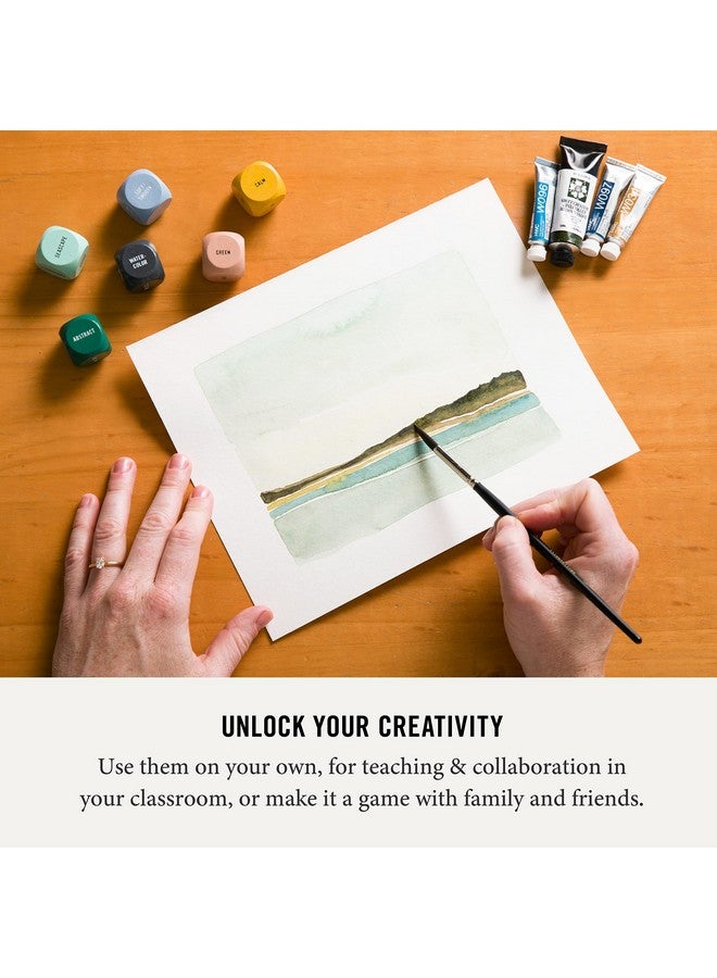 Two Tumbleweeds Two Tumbleweeds Art Dice - Drawing & Painting Game for Adults, Artists & Teachers - Set of 9 Dice for Creative Inspiration - Drawing Prompts for Studio and Classroom - Gift for Artist - 1+ Players  - Image 5