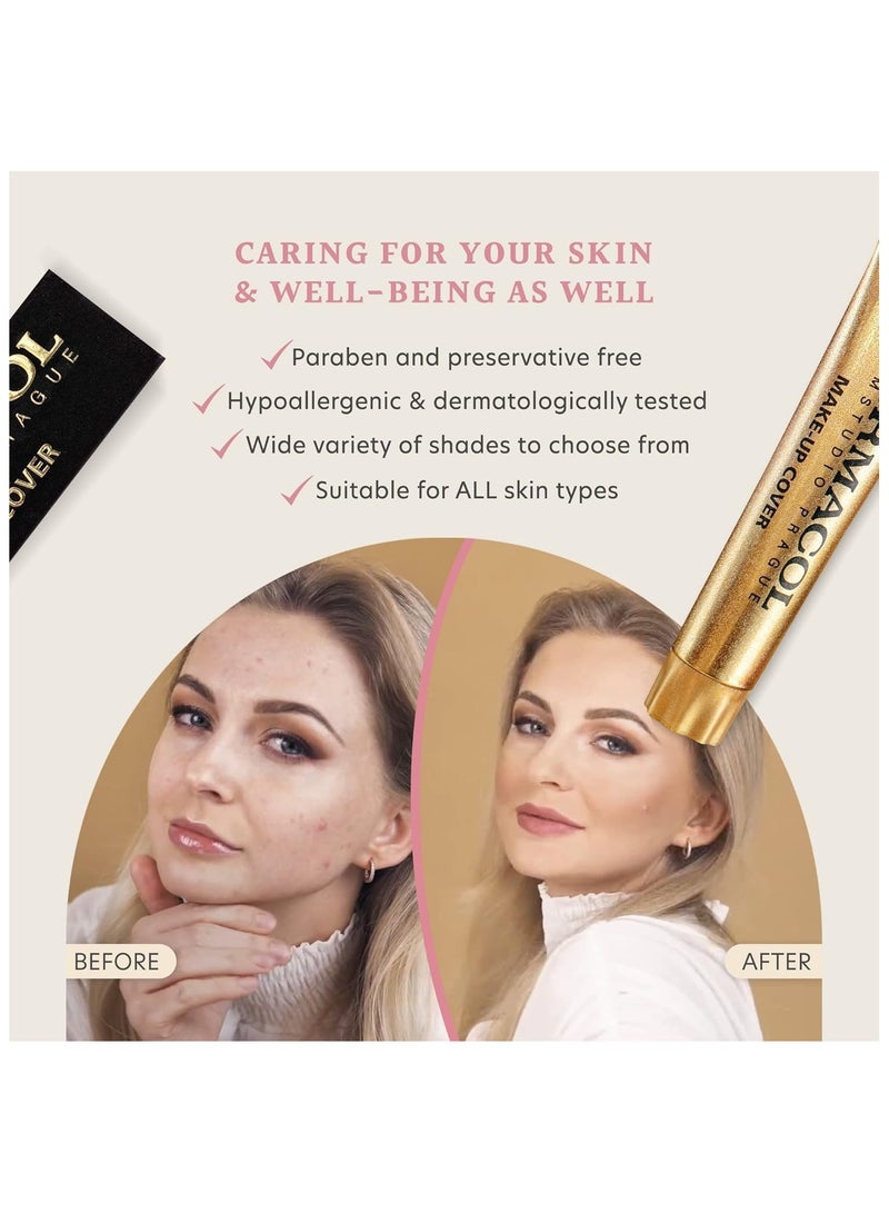 Dermacol Make Up Cover Full Coverage Foundation 30g Shade 215 Long Lasting Waterproof Makeup Cover Cream SPF30 Hypoallergenic & Light Weight Liquid | Tattoo, Acne, Spots, Under eye Skin Cover up - Image 5