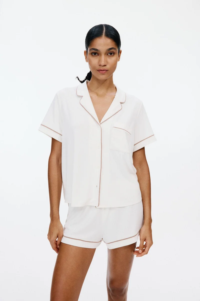 اتش اند ام بيجاما قميص وشورت