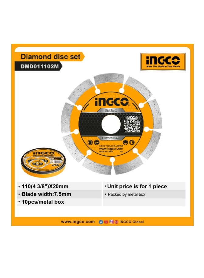 إنجكو مجموعة أقراص الماس من INGCO – DMD011102M - Image 3