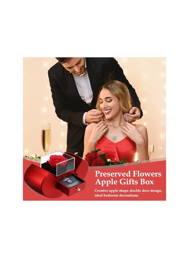 The Bros Preserved Real Rose Gifts for Women, Eternal Rose Gift For Her, Handmade Rose Flower with Jewelry Gifts For Her On Birthday, Gifts for Woman Wife Girlfriend Mother Birthday, Valentines - Image 2
