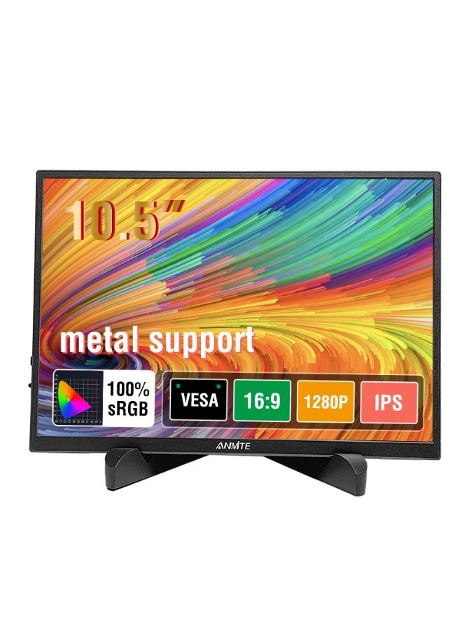 ANMITE 10.5 Inch Portable Monitor sRGB 100% IPS Monitor with Speaker HDMI Type-C Second Screen for Laptop PC Xbox PS4/5 - Image 1