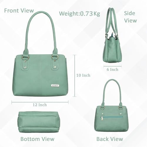 Keywest Women's Penguin Satchel Tote Handbag for Women | Ladies purse | Stylish Shoulder Bag | Gift For Woman | Light Grey - Image 3