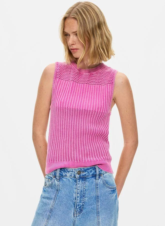 Desigual Blue Straight jeans with inverted effect for Women | Best Price UAE