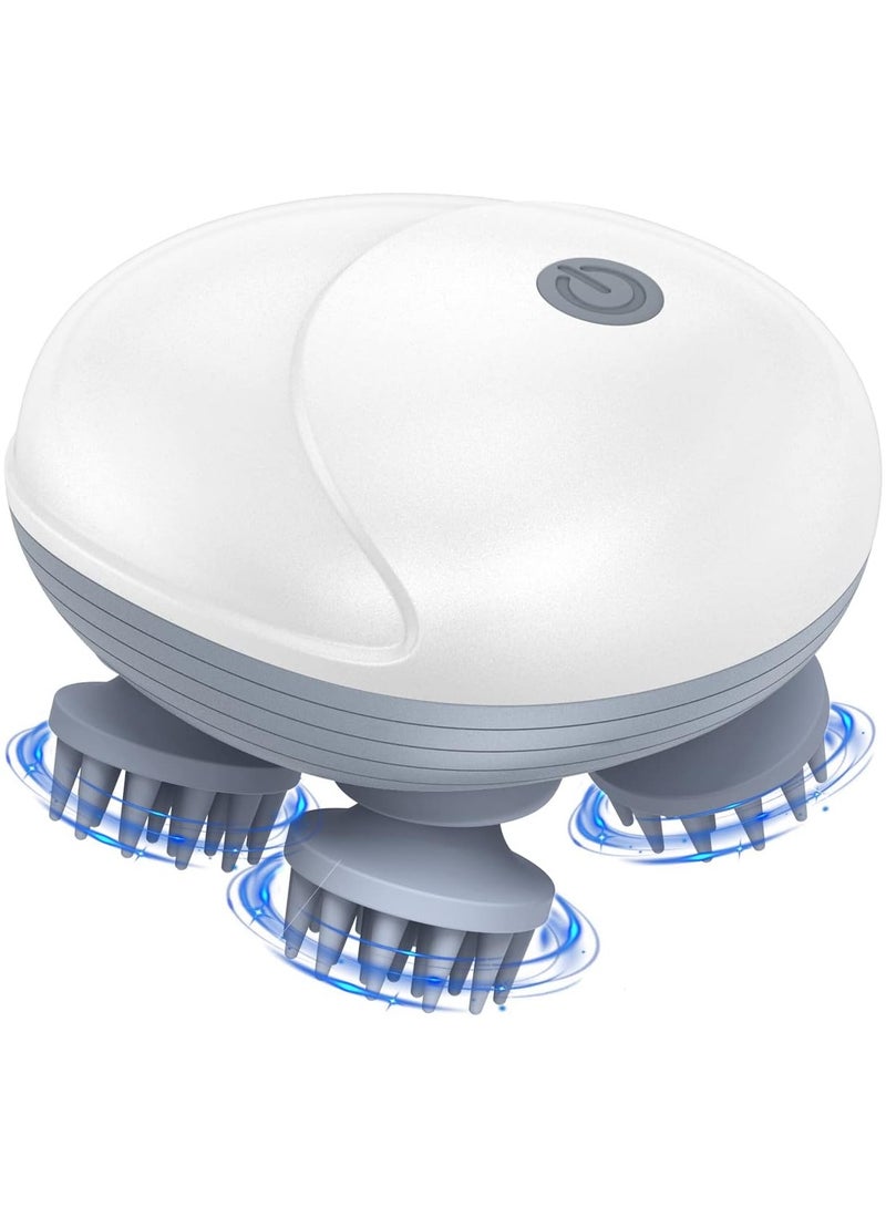 Handheld Electric Massager for Cats and Dogs, Electric Pet Massager for Dogs and Cats, with 4 Massage Heads, Cat Head and Back to Relieve Tight Muscle Stiffness, Promote Bonding - Image 1