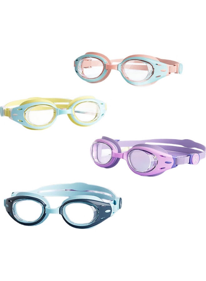 Keep Children'S Swimming Goggles For Boys And Girls, Waterproof Anti-Fog Professional Hd Swimming Glasses Comfortable Diving Equipment 501 Light Purple - Image 2