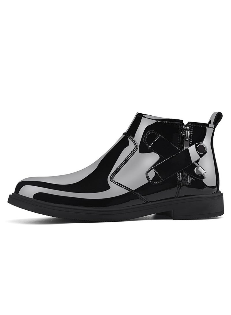 KUYING New Men's Casual Leather Boots - Image 1