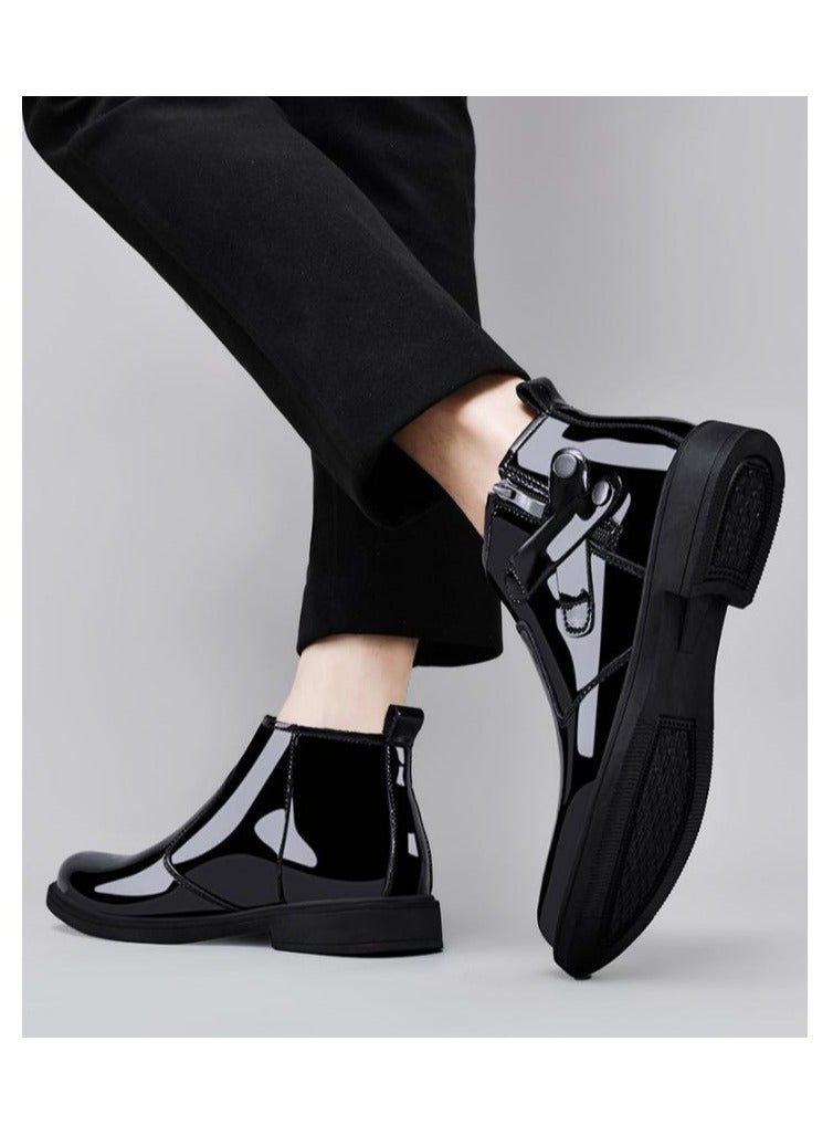 KUYING New Men's Casual Leather Boots - Image 3