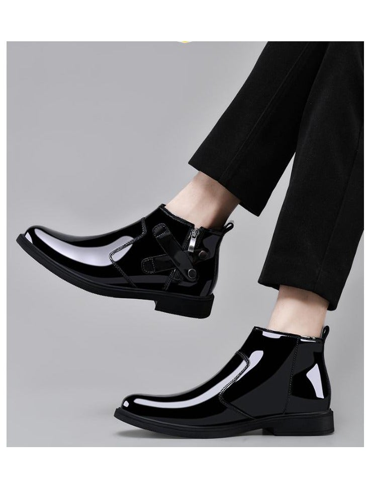 KUYING New Men's Casual Leather Boots - Image 2