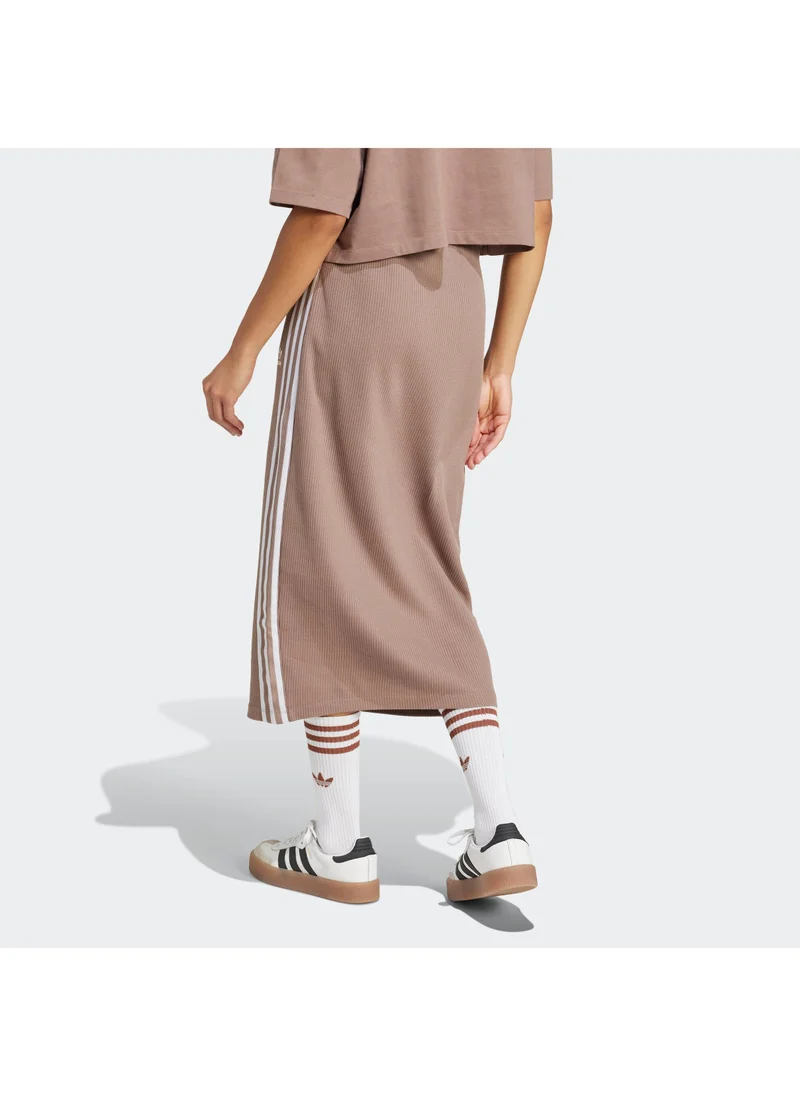 adidas تنورة أديداس محبوكة للنساء - بني
