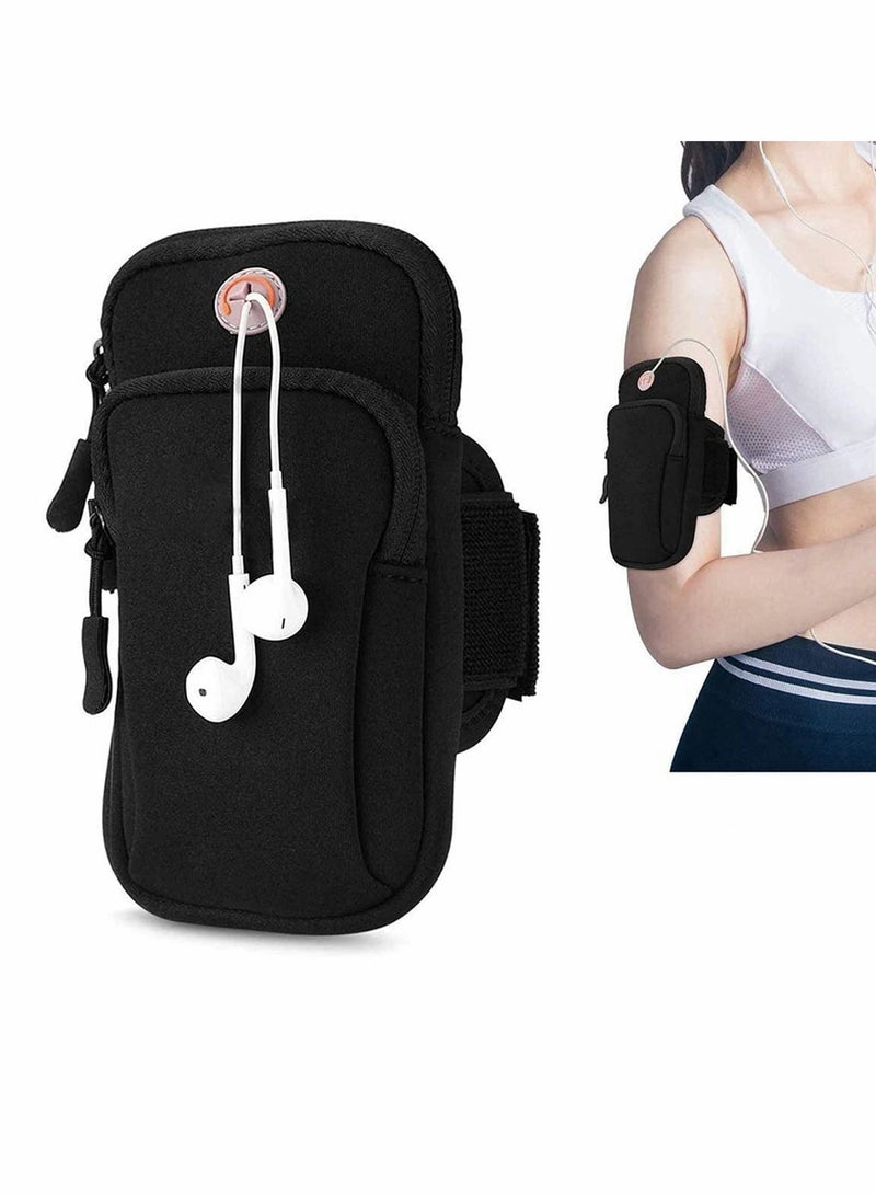 Y&D Running Armband Phone Holder Bag, Fitness with Adjustable Band & Headphone Slotfor, Waterproof Sport Arm Bag for iPhone, Ideal Jogging, Yoga, Hiking, Runing Camping - Image 1