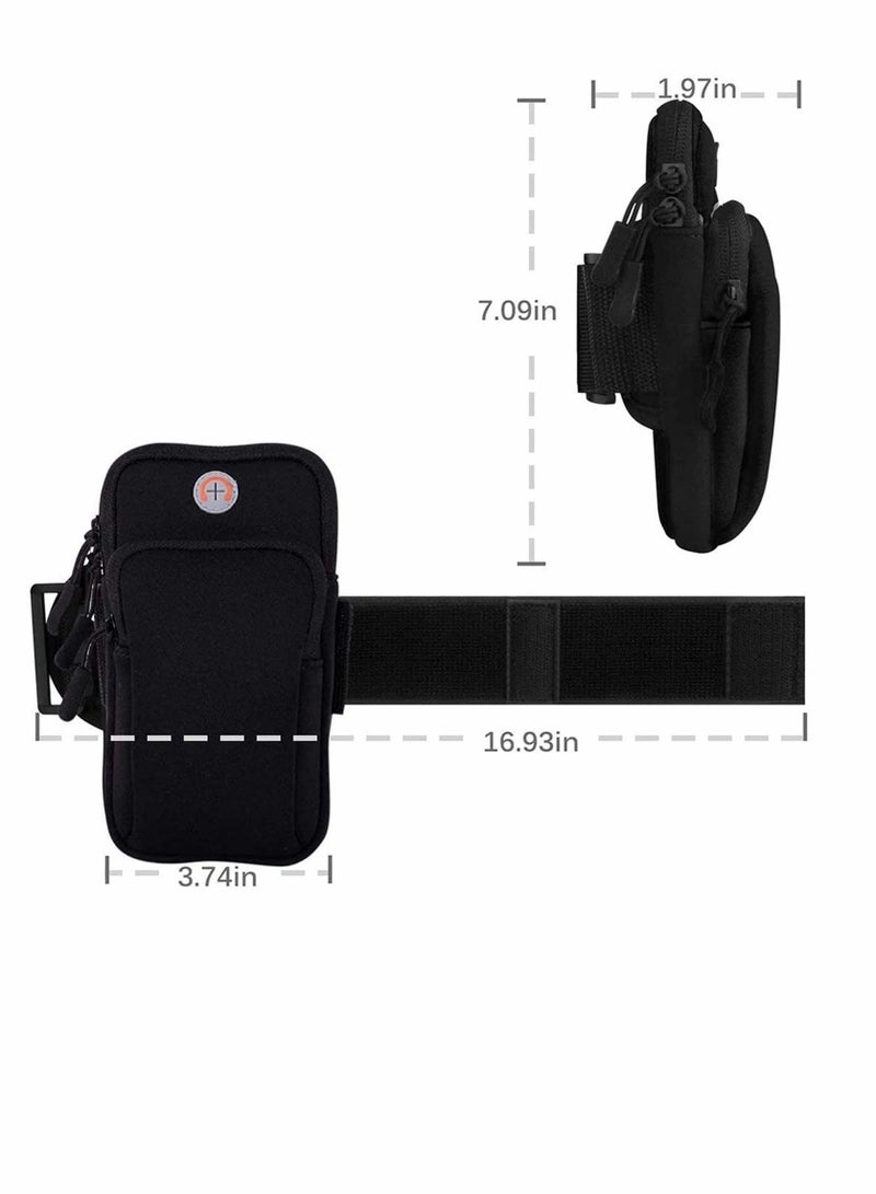 Y&D Running Armband Phone Holder Bag, Fitness with Adjustable Band & Headphone Slotfor, Waterproof Sport Arm Bag for iPhone, Ideal Jogging, Yoga, Hiking, Runing Camping - Image 5