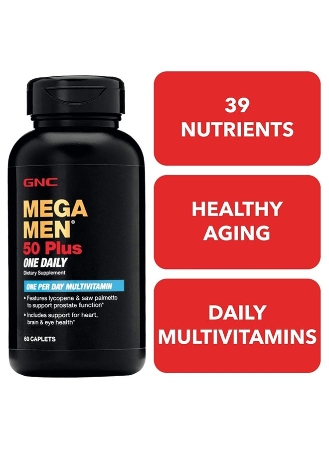 جي إن سي ميجا مين 50 بلس ون يوميًا، 60 كبسولة - Image 2