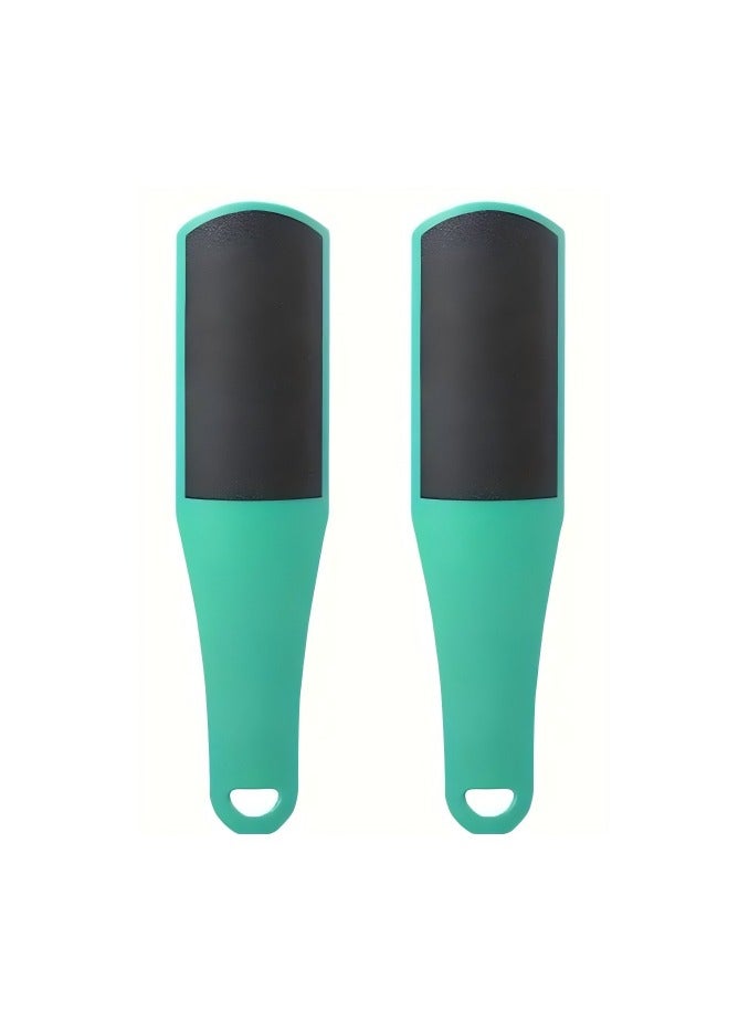 Ucanbe 2pc Large Double-Sided Foot File, Plastic Callus Remover for Smooth Feet, Unscented Pedicure Tool - Image 1