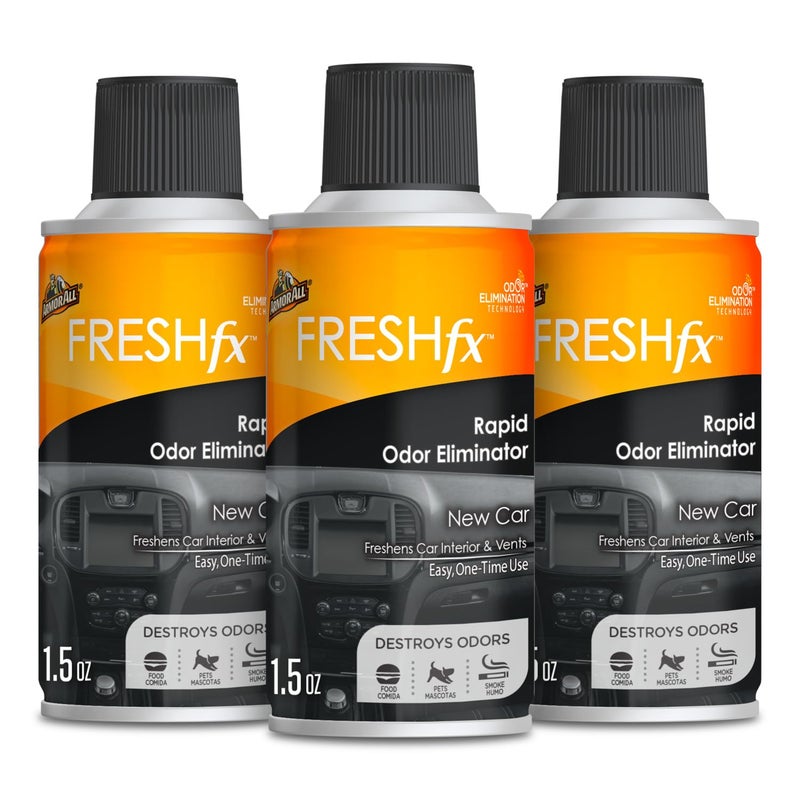 Armor All Fresh Fx Odor Eliminator Car Fogger (3 Count), Car Air Freshener, New Car Scent - Image 1