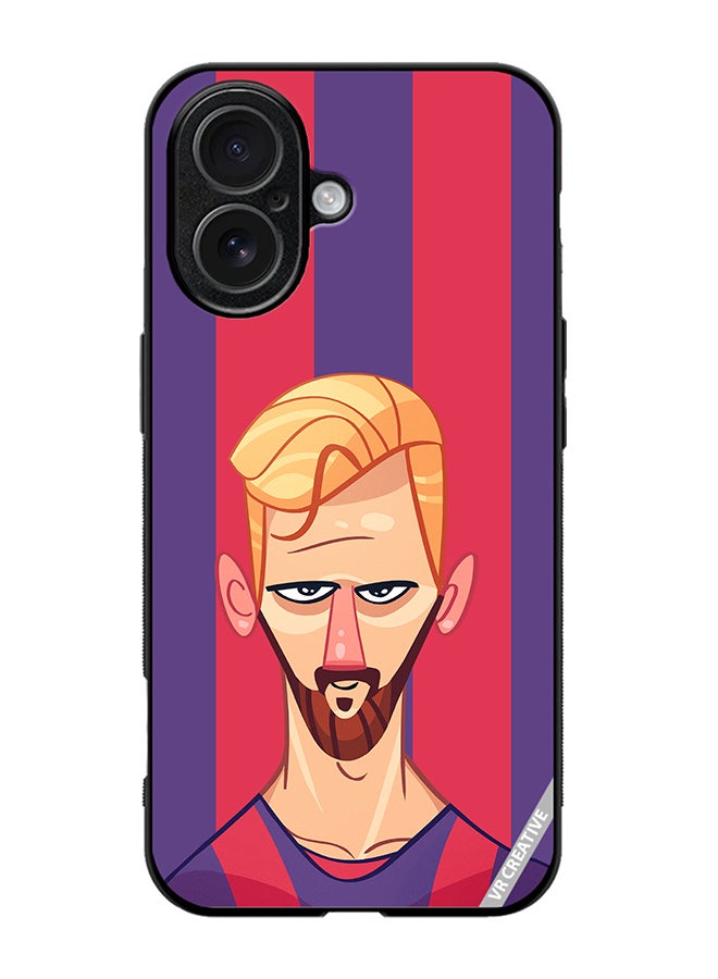 Protective Case Cover For Apple iPhone 17 Messi Design Multicolour