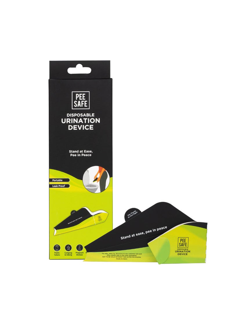 PEESAFE PeeSafe Travel Disposable Female Urination Device, Leak proof, for travel & public toilets, stand & pee funnel, suitable for women with knee pain and pregnant women (Pack Of 6 foldable devices)  - Image 3