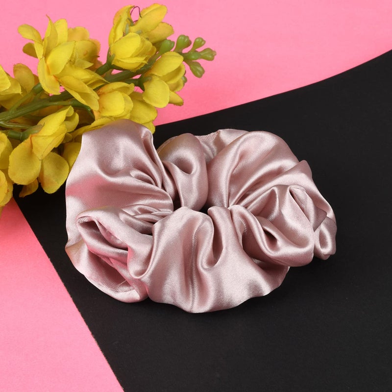 NNR Satin Silk Premium Sleeping Caps, Double Layered Stretchable Hair Bonnets & Hair Scrunchies for Girls and Women, for All Head Size, Set of 4 Pcs - Multicolor4 - Image 3