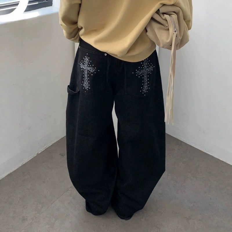 Unisex Casual Daily Denim Jeans - Image 1