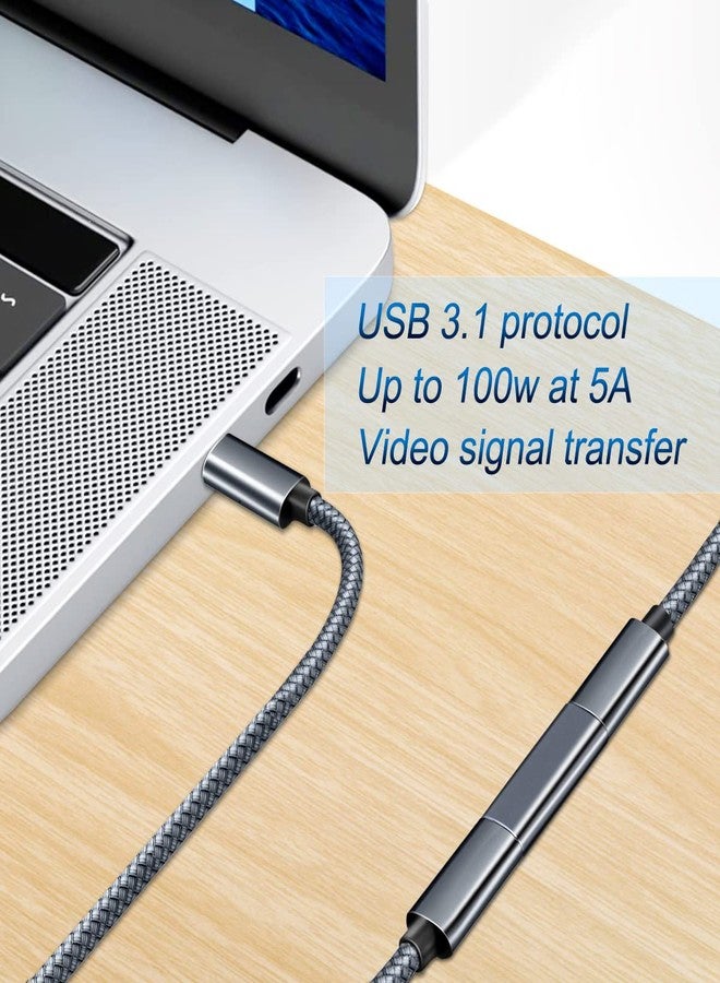بيز سايلور مجموعة محولات Basesailor USB-C أنثى إلى أنثى (3 قطع)، موصل USB-C بقدرة 100 واط، موسع PD 3.1 من النوع C، موصل مزدوج أنثى بسرعة 10 جيجابت في الثانية مع فيديو بدقة 4K/8K لأجهزة Thunderbolt 4 و3 وiPad وMacBook وUSB-C - Image 4