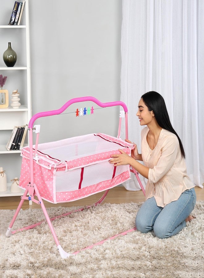 SafeChamp سرير أطفال SafeChamp Sweetie Pie مع لعبة وردية اللون - Image 2