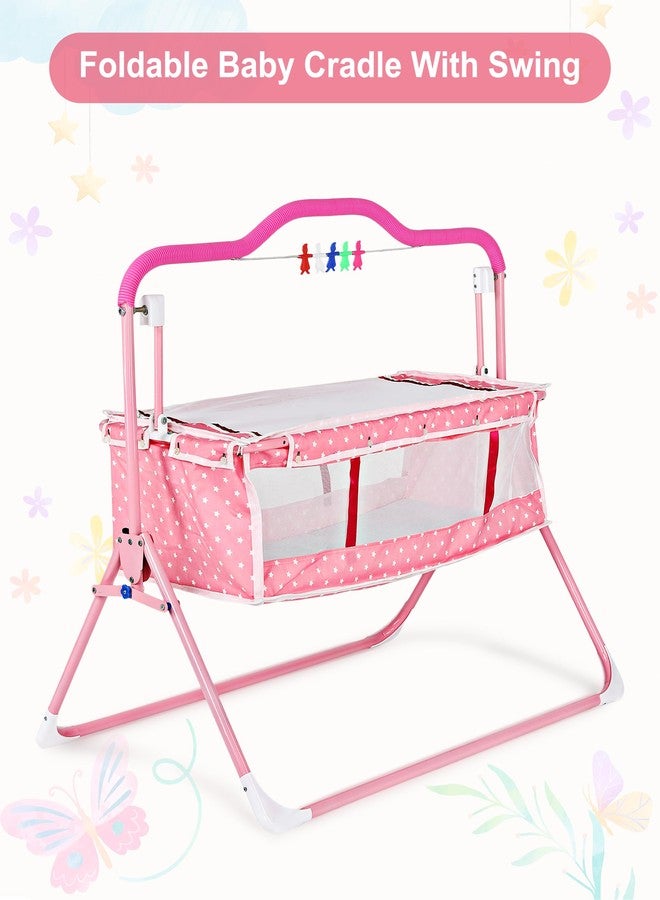 SafeChamp سرير أطفال SafeChamp Sweetie Pie مع لعبة وردية اللون - Image 5