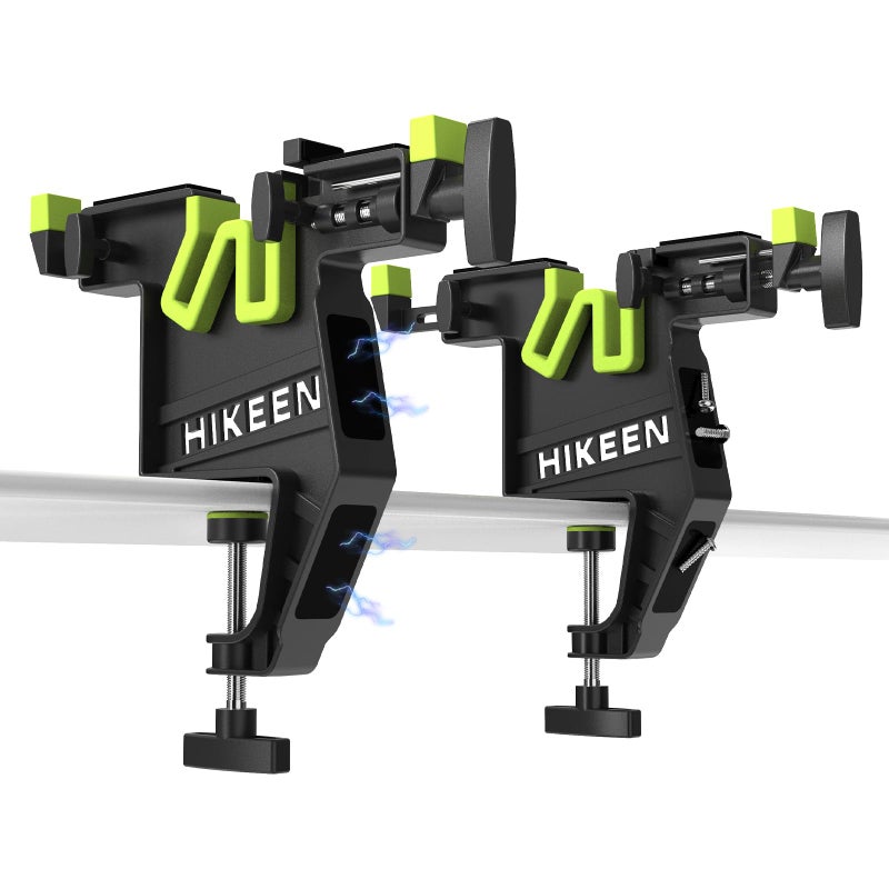 Hikeen Ski Snowboard Vises for Tuning,Adjustable Stable Snowboard Vice Grips,Ski Tuning Vise with Non-Slip Rubber Pads for Waxing in Horizontal Vertical & 45Â° Working Positions,2 Pieces Set - Image 1