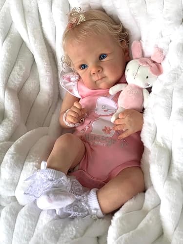 KOKOMANDY Lifelike Reborn Baby Dolls Silicone Full Body 18 inch Reborn Realistic Newborn Girl Looks Real Life Baby Doll Same as The Picture Cute Toddler Birthday Toys Gifts for Girls - Image 5