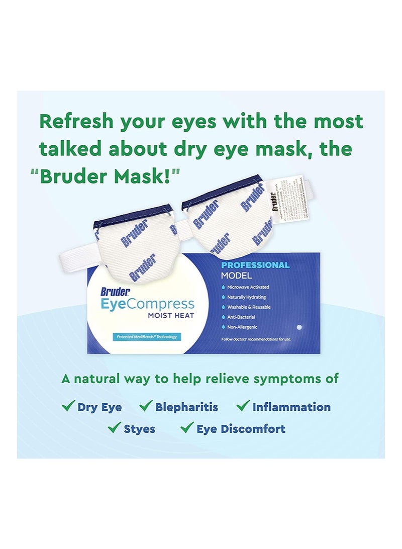 Bruder Moist Heat Eye Compress | Microwave Activated | Fast Acting and Effective Relief for Dry Eye, Styes, Meibomian Gland Dysfunctionand Other Eye Irritation - Image 5