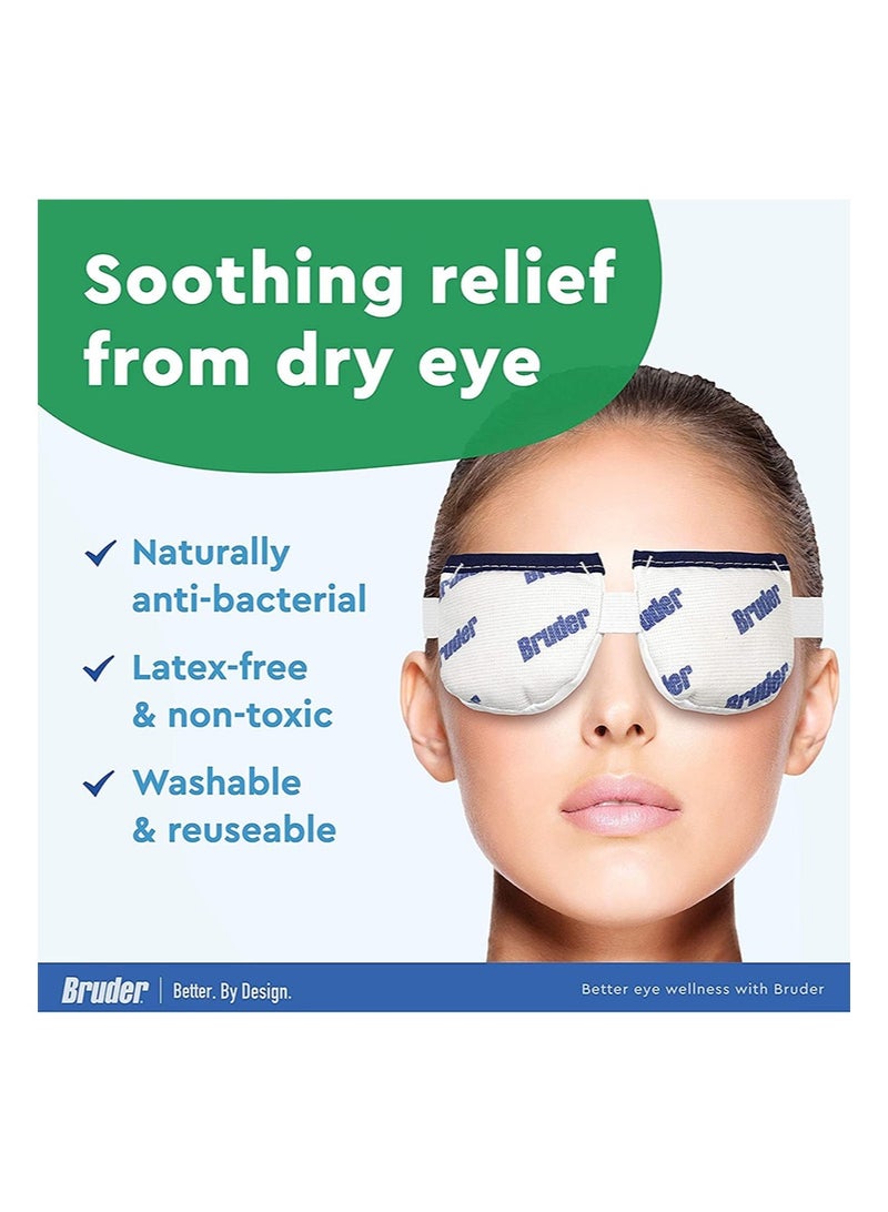 Bruder Moist Heat Eye Compress | Microwave Activated | Fast Acting and Effective Relief for Dry Eye, Styes, Meibomian Gland Dysfunctionand Other Eye Irritation - Image 4