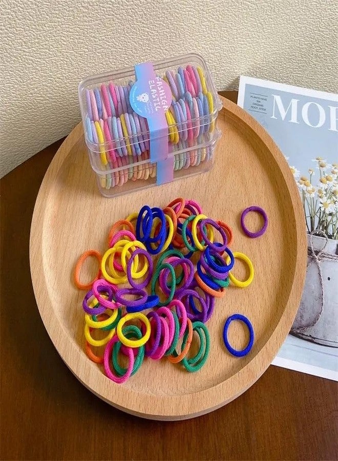 FAIRYTALE 60 Pieces Box Children Hair Accessories Mini Small Thumb Headwear Candy Color Girls Headdress Cute Style Elastic Rubebr Bands. (Pestal Light) - Image 3