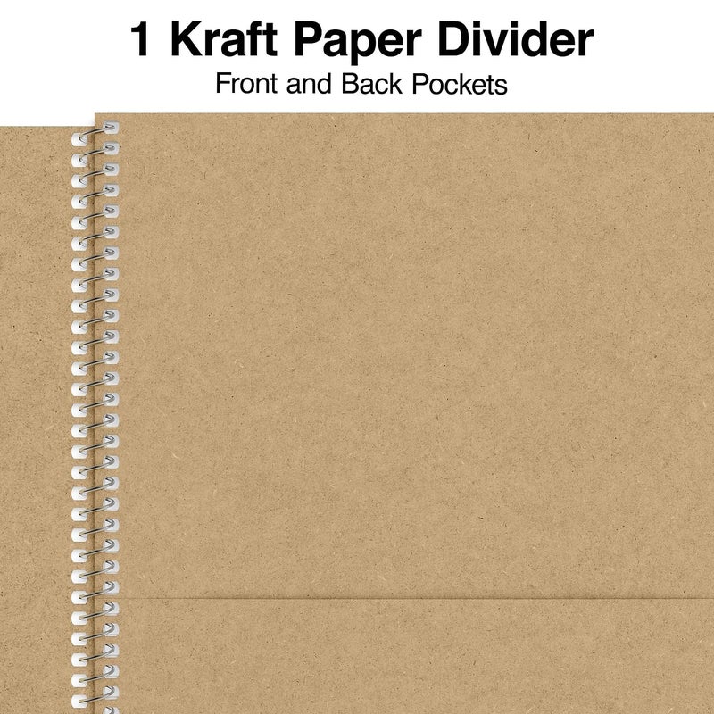 Staples Staples Premium 1Subject Notebook 85inch x 11inch College Ruled 100 Sheets Brown 3Pack ST52121NVS  - Image 4