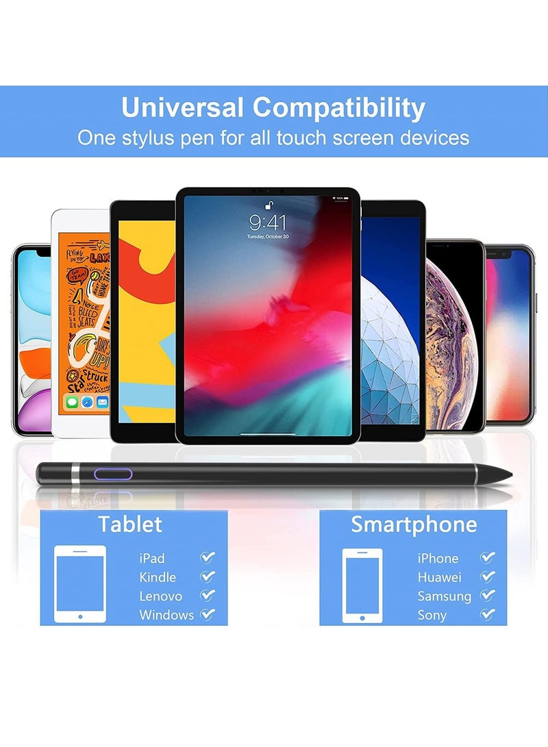 MIGOFAST Active Stylus Pen Black fine Tip for iPad Apple iPhone Samsung Tablets on iOS and Android Capacitive Touchscreen Take-Note HandWritten Draw no lags Skipping Rechargeable - Image 4