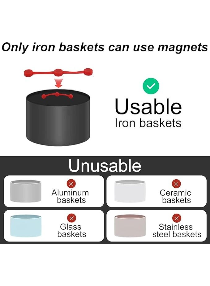 4 Sets Silicone Magnet Buckles for Air Fryer Parchment Paper, Secure Locking Disposable Liners Magnetic Clips Holder for All Iron Air Fryer Accessories, Heat-Resistant & Prevent Paper Burns (Red) - Image 5
