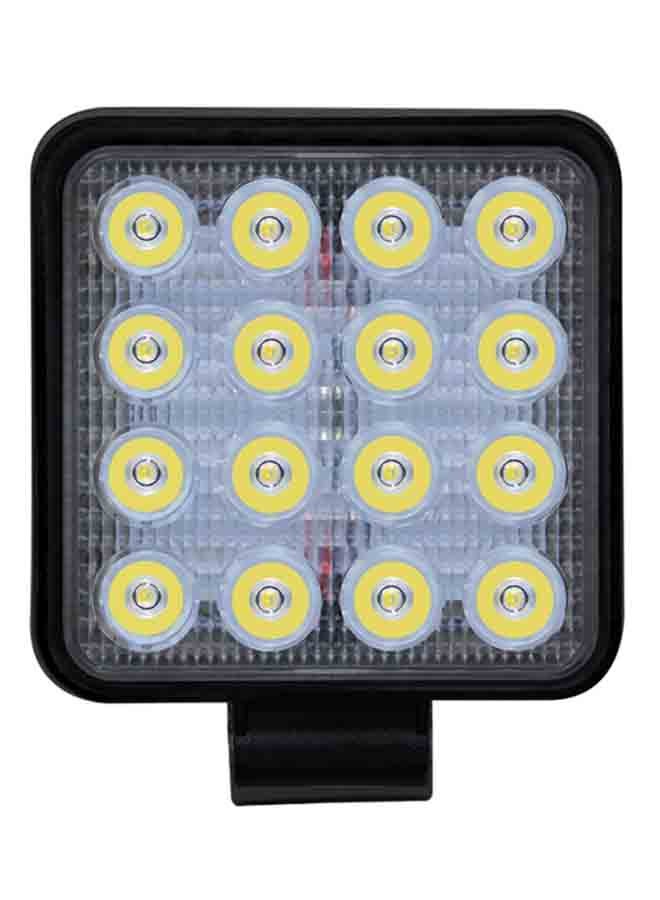 MUNTAQI 12W Square-Shaped Waterproof Car Boat Marine Work Lights Spotlight LED Bulbs - Image 1
